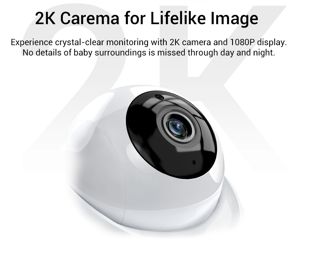 Jartoo Exclusive Smart
Cry-Sensor. HD 2k Camera