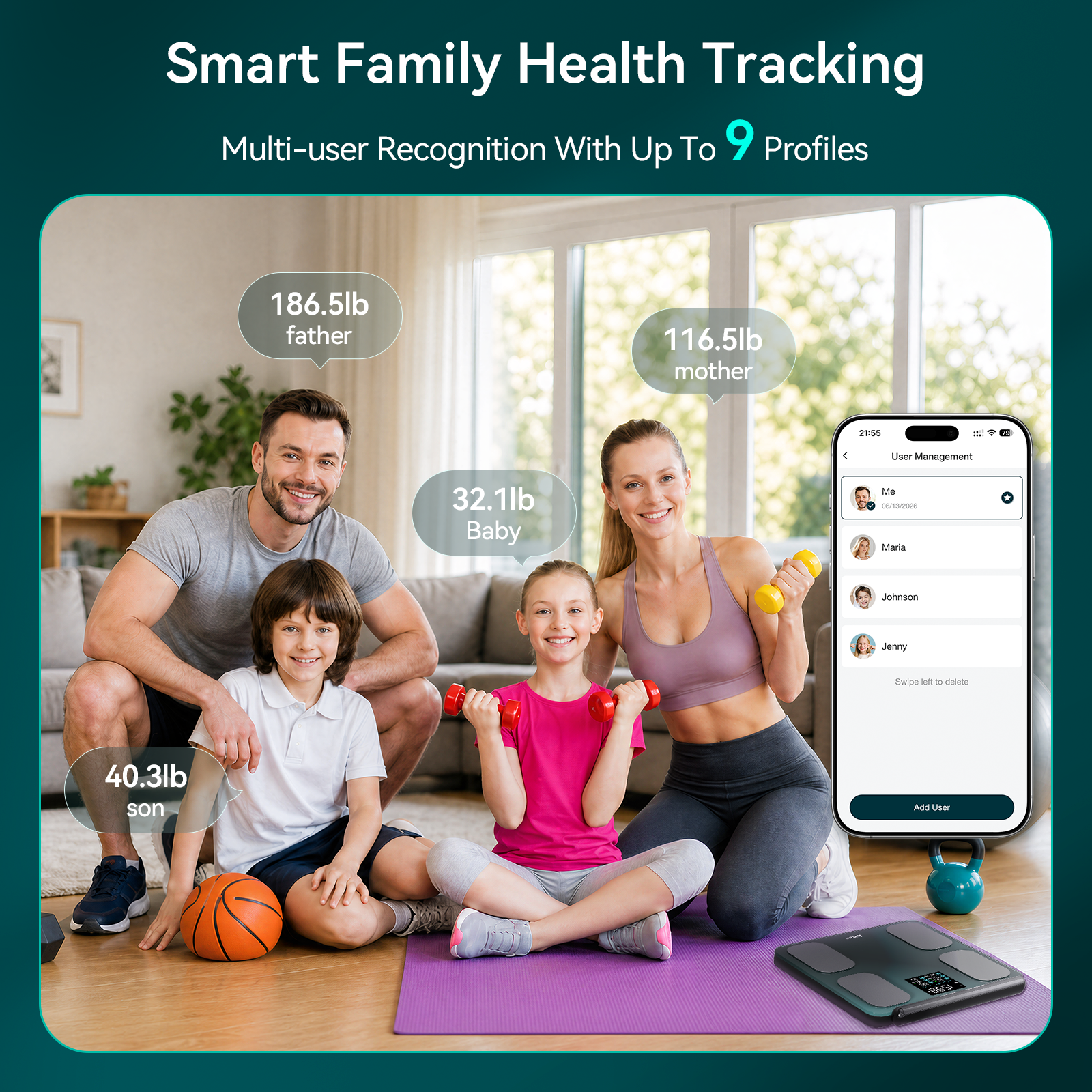 Jartoo AI Cry Detect 2K Caméra de surveillance vidéo pour bébé et audio Écran Full HD 5,5", longue portée de 3600 pieds sans WiFi, portable, vision nocturne, conversation bidirectionnelle, 6000 mAh