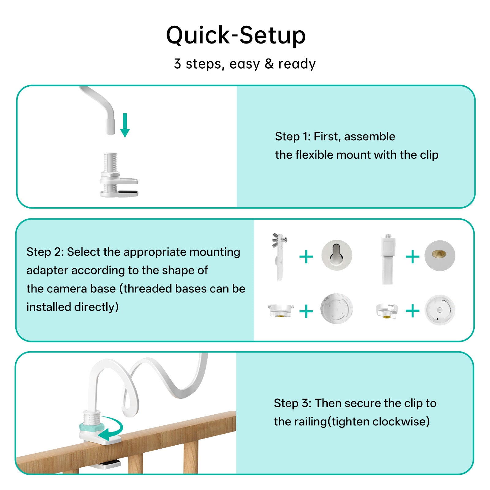 Jartoo AI Cry Detect 2K Caméra de surveillance vidéo pour bébé et audio Écran Full HD 5,5", longue portée de 3600 pieds sans WiFi, portable, vision nocturne, conversation bidirectionnelle, 6000 mAh