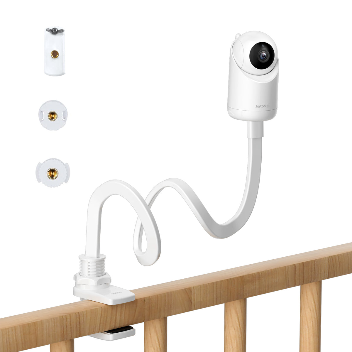 Jartoo Universal Baby Monitor Clip Mount Without Tools or Wall Damage