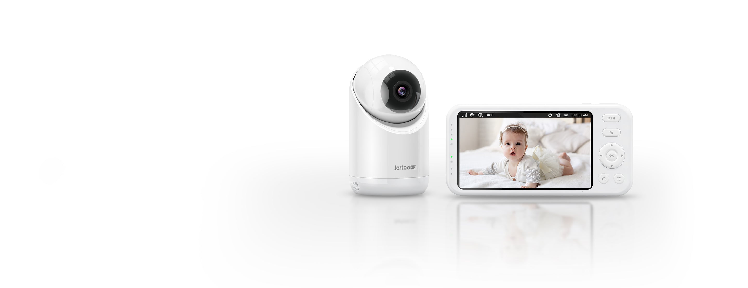 ARENTI Video Bebek Monitörü, İki adet 2K Ultra HD'li Ses Monitörü