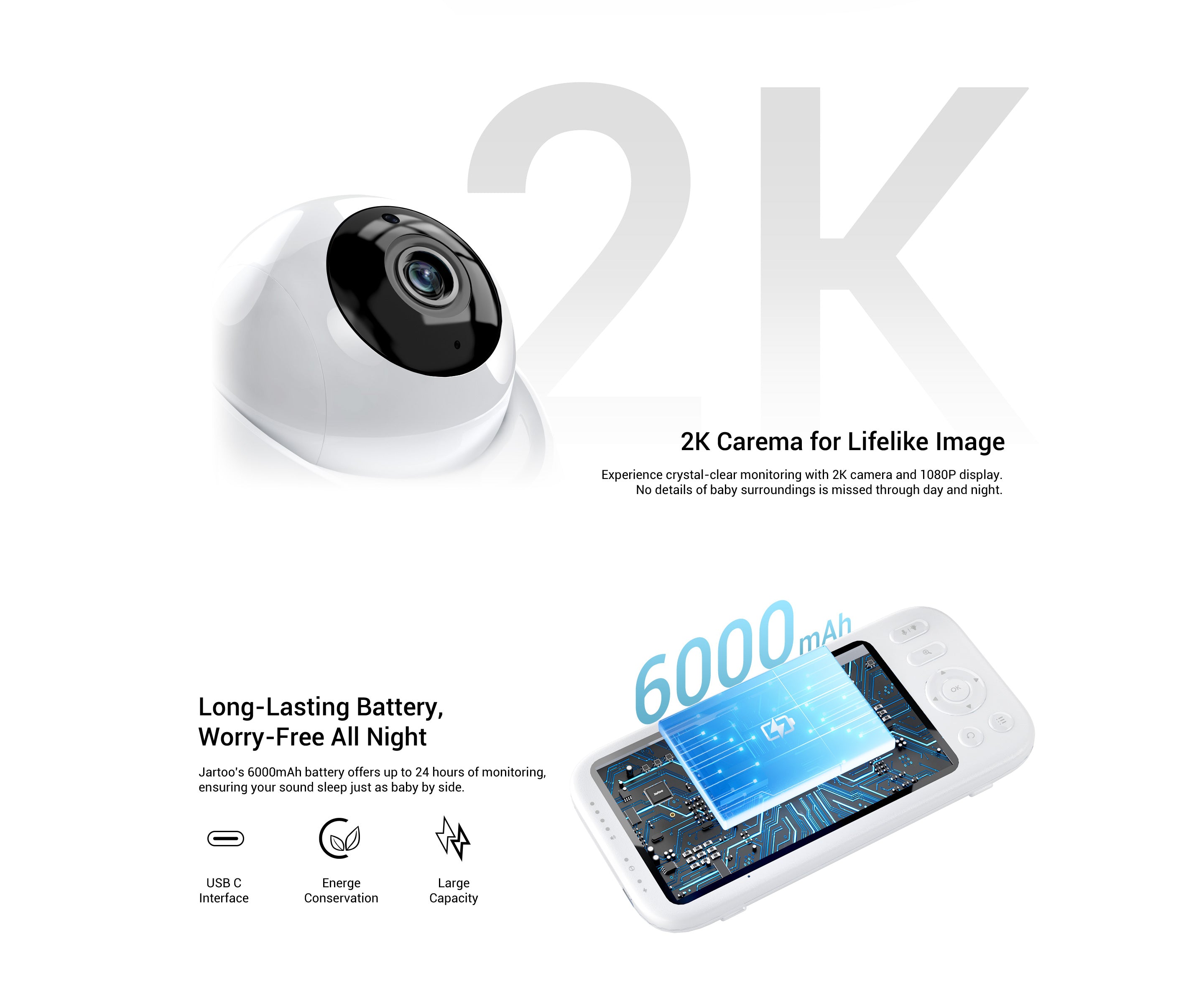 Jartoo Video Baby Monitor No WiFi è un nuovo standard del settore